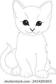 Cute line art cat for coloring page
Versatile Designs for Coloring Books, T-shirts, Hoodies, Phone Cases, Mugs, and More—Perfect for Any Print Project!