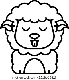 Design de ícone de vetor de linha bonito