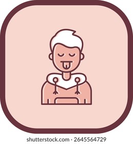 Design de ícone de vetor de linha bonito