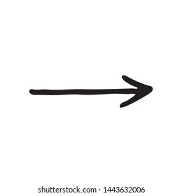 Cute Linear Hand Drawn Arrow Symbol Stock Illustration 1447050650 ...