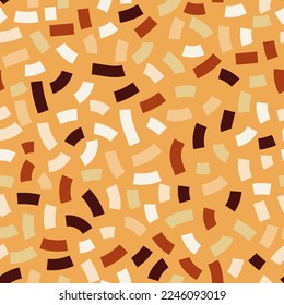 Líneas sin fisuras en estilo doodle. Papel de fondo interminable de confeti dibujado a mano. Diseño para tela, impresión textil, envoltura, cubierta. Ilustración vectorial infantil