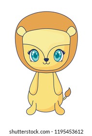 cute lion adorable character