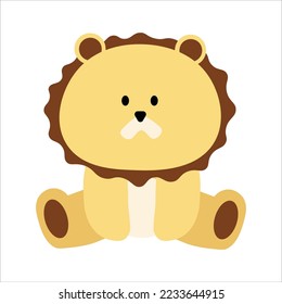 Cute Lion Animal Illustration Vector