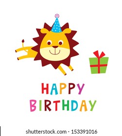 cute lion birthday