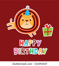 cute lion birthday