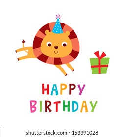 cute lion birthday