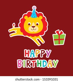 cute lion birthday