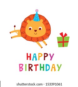 cute lion birthday