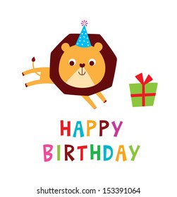 cute lion birthday