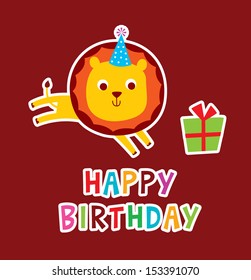 cute lion birthday