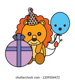 cute lion birthday gift balloon