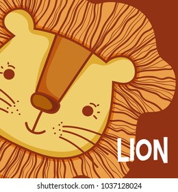 Cute lion cartoon