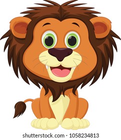 cute lion cartoon