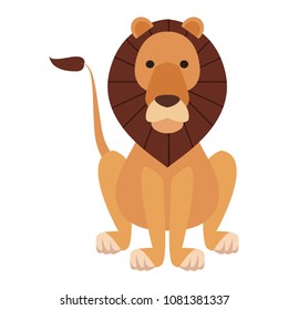Cute lion cartoon