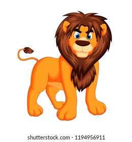Cute lion cartoon