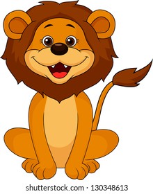 Cute lion cartoon