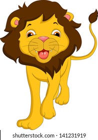 cute lion cartoon