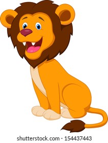 Cute lion cartoon