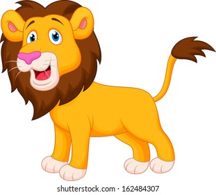 cute lion cartoon