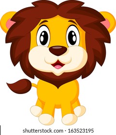 Cute lion cartoon