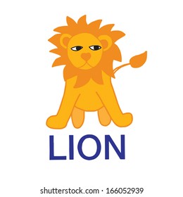 Cute lion cartoon