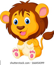 Cute lion cartoon