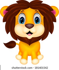 Cute lion cartoon