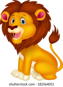 Cute lion cartoon