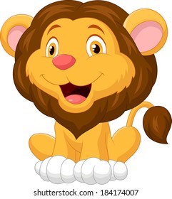Cute lion cartoon