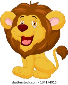 Cute lion cartoon