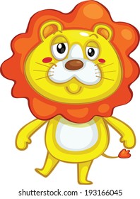 Cute lion cartoon