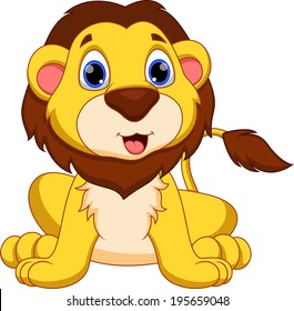  Cute lion cartoon