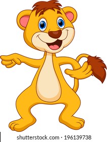 Cute lion cartoon