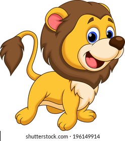 Cute lion cartoon