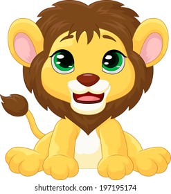 Cute Lion Cartoon 