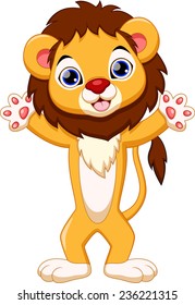 Cute lion cartoon 