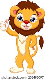 Cute lion cartoon