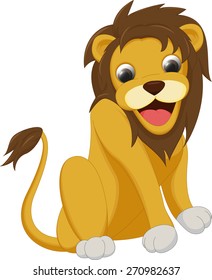 cute lion cartoon