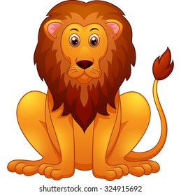 Cute Lion Cartoon Stock Vector (Royalty Free) 145679468