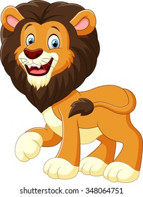 cute lion cartoon