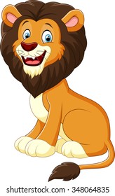 cute lion cartoon