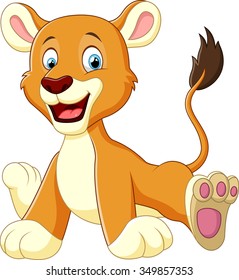 cute lion cartoon