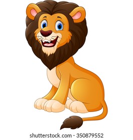 cute lion cartoon