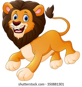 cute lion cartoon