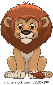 Cute lion cartoon