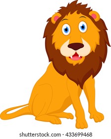 Cute lion cartoon