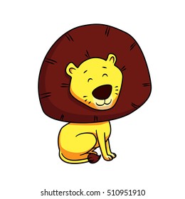 Cute lion cartoon