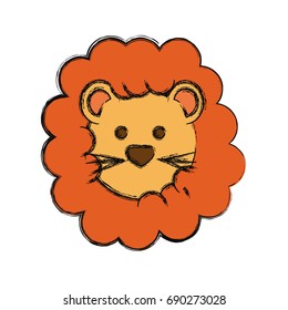 Cute lion cartoon