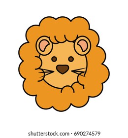 Cute lion cartoon