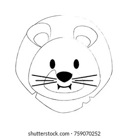 Cute lion cartoon